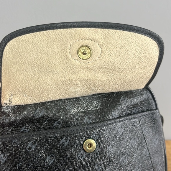 Vintage 80s Gucci Anniversary Collection Black Monogram Minimal Shoulder Bag - Picture 5 of 15